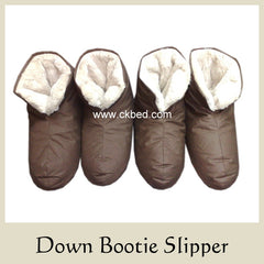 Down-Filled Bootie Slippers
